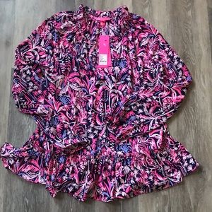 Never worn, Lilly Pulitzer Savanna Top